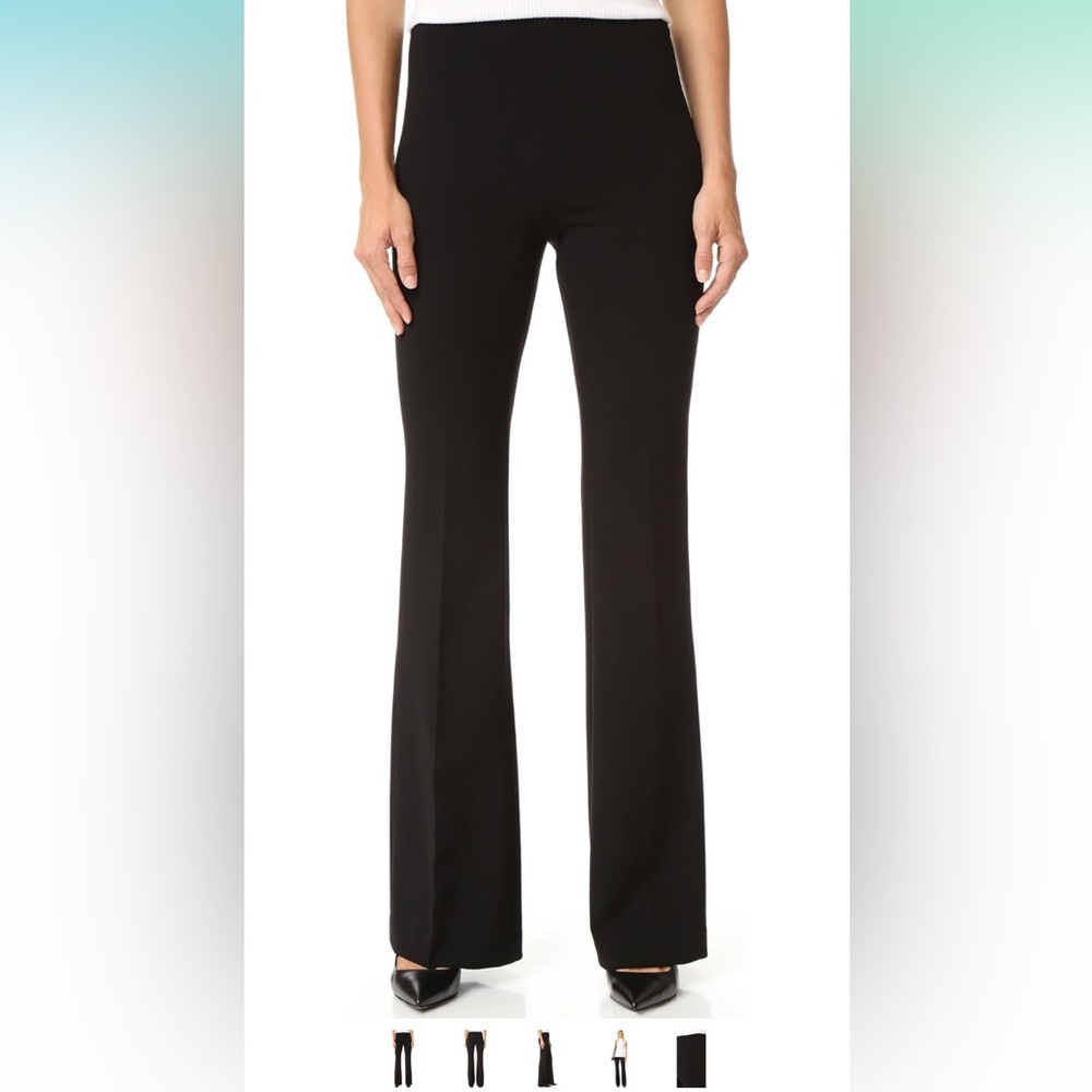 New theory demitria wide leg trouser black